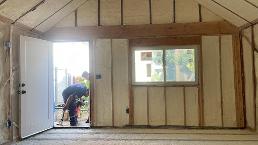  

                     Interior of a custom home in Napa Valley with spray foam insulation applied, optimizing thermal efficiency.

                     