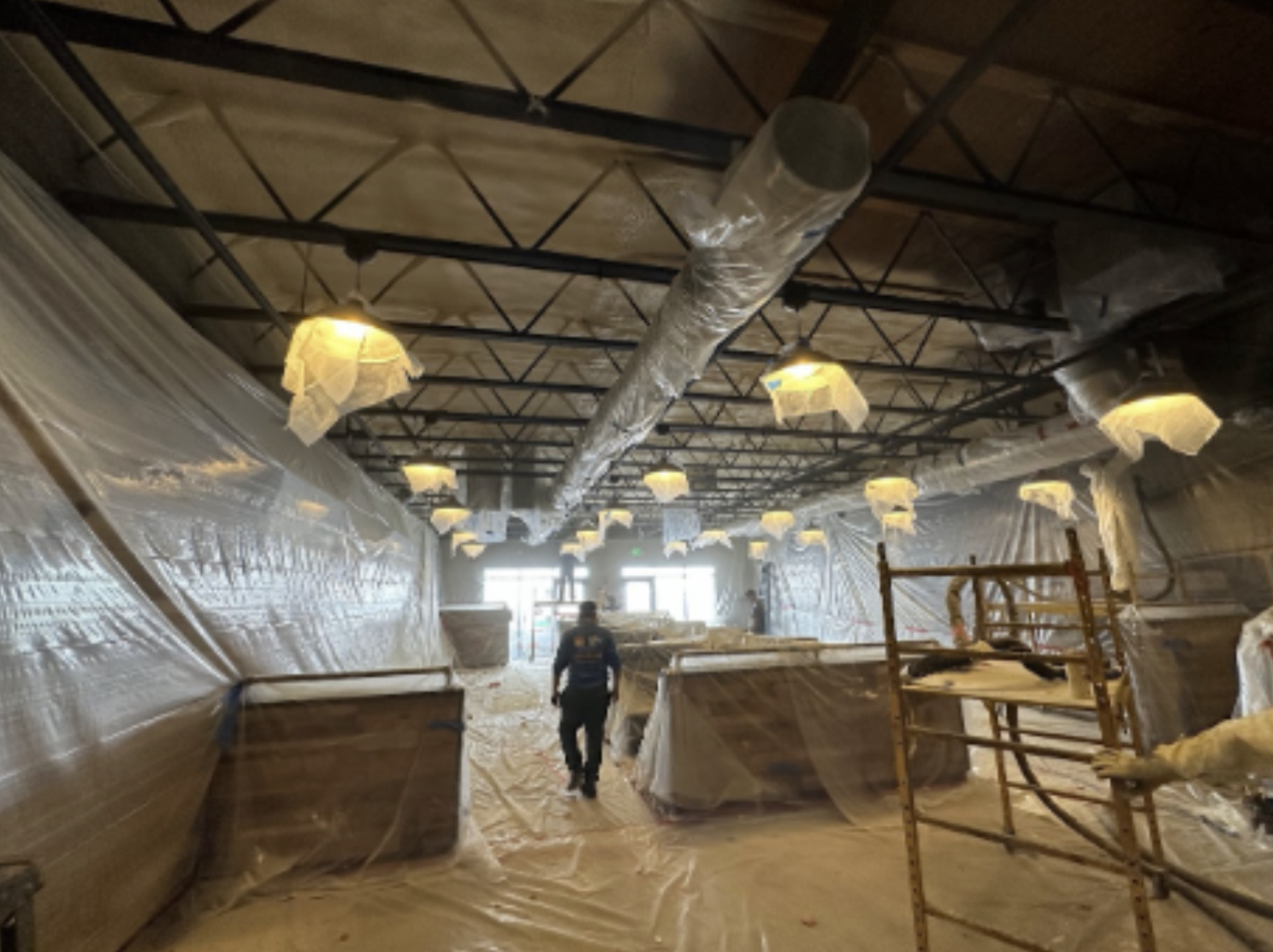  

                  Preparation of business premises for the application of spray foam insulation


                  