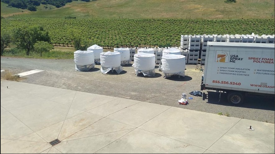 California wine tank insulation options cost pros cons