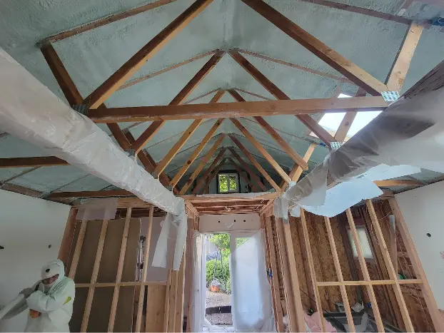 Spray foam insulation