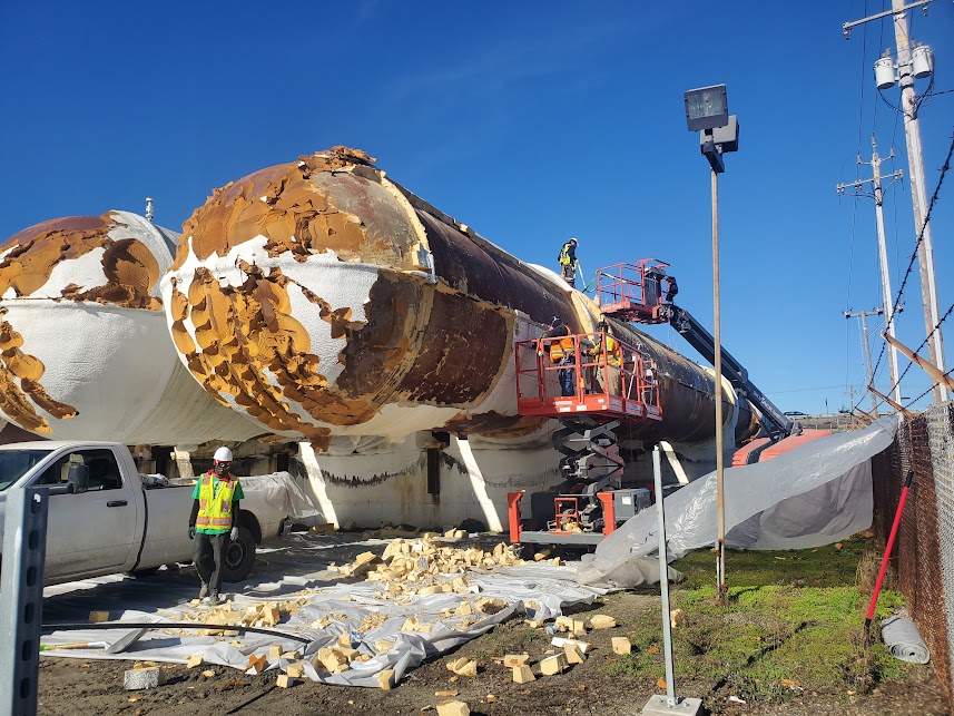  

                   
                  USA Spray Me Workers applying spray foam insulation to a cold storage tank in Oakland





                  