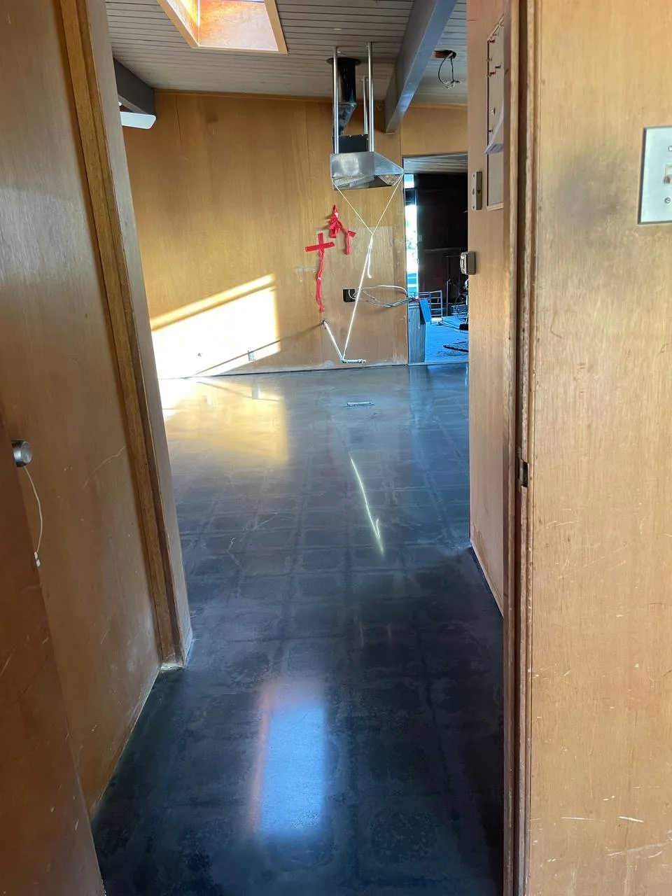 Concrete polishing work