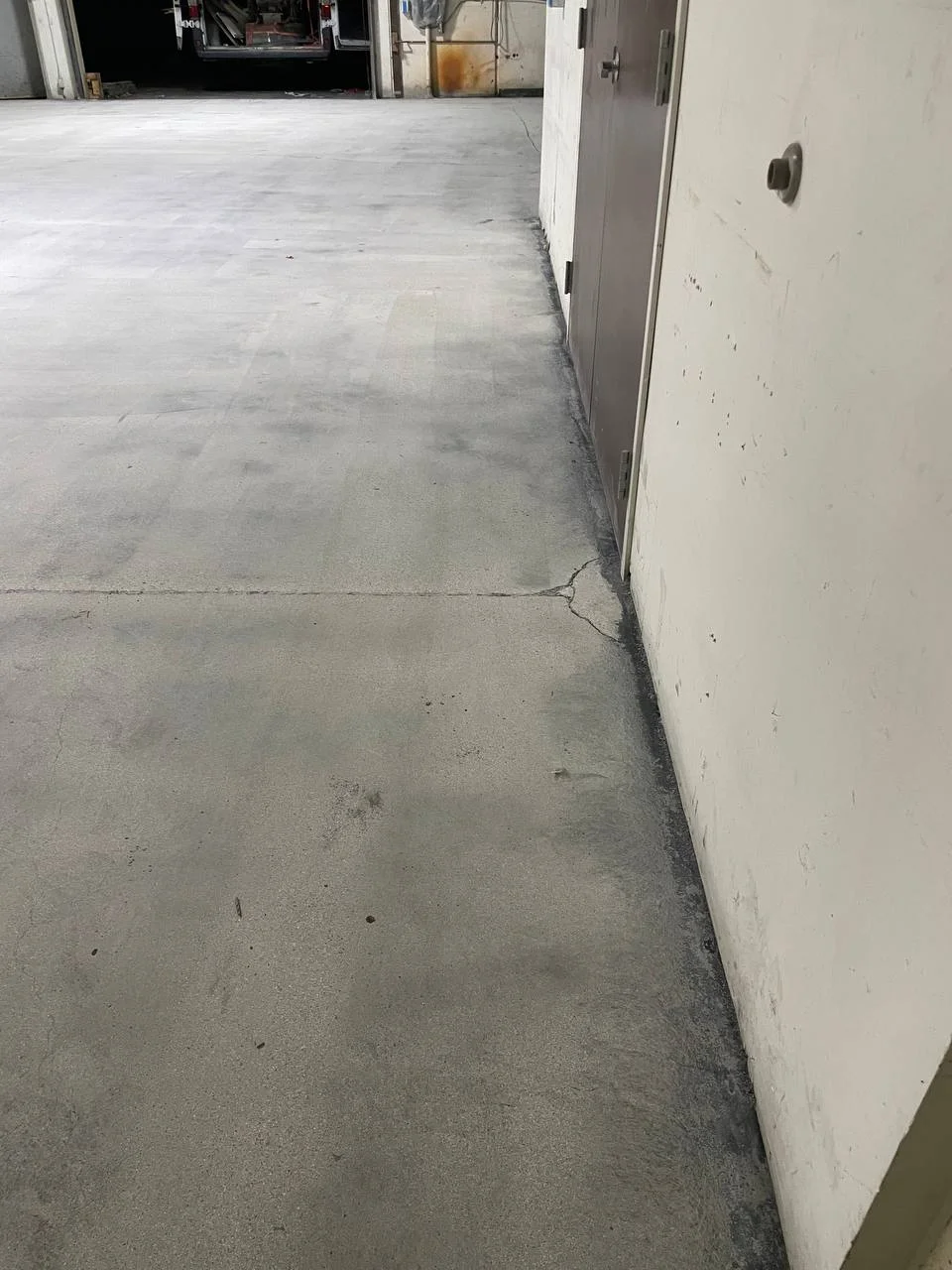 Warehouse concrete floor