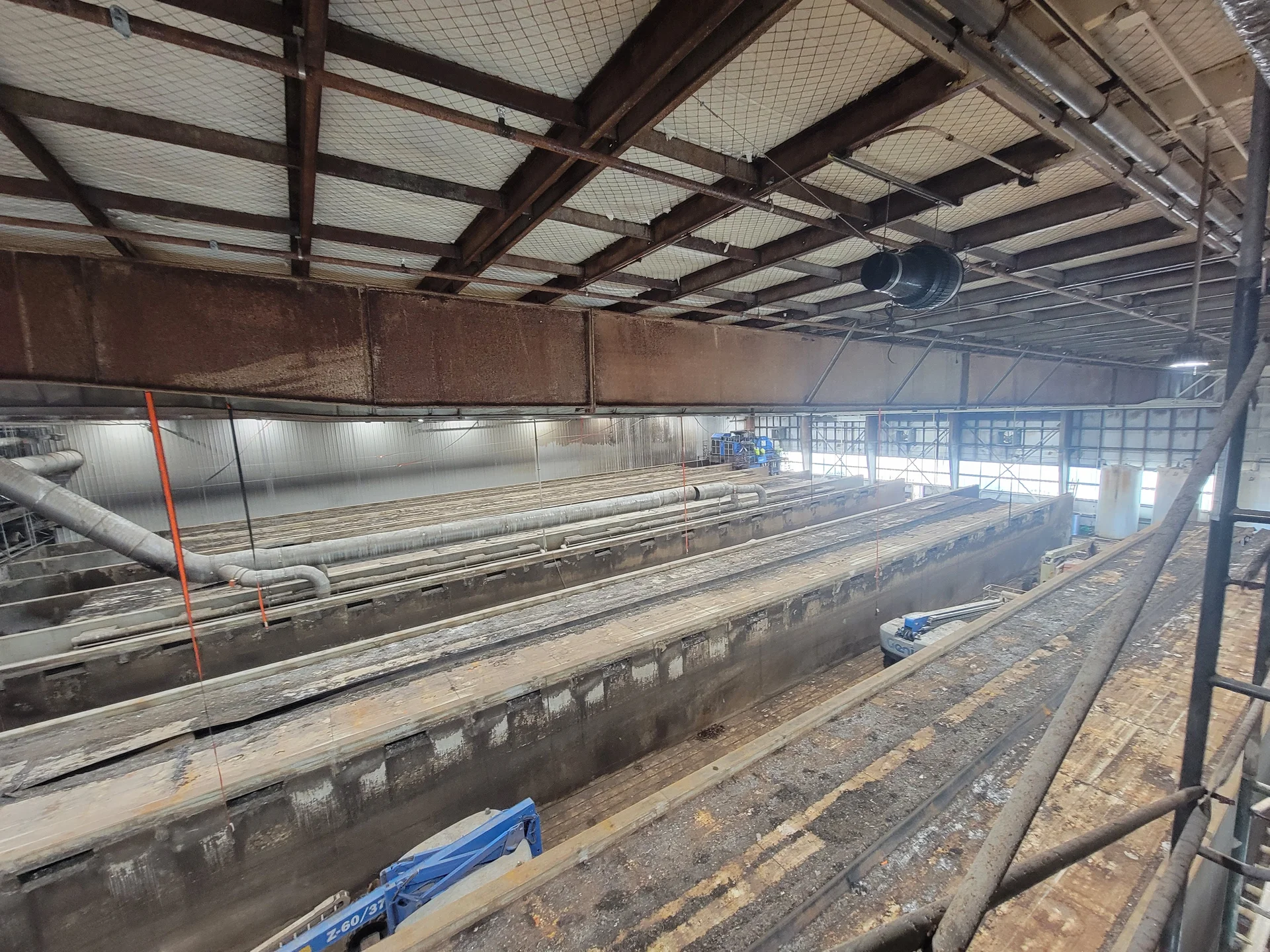 Industrial facility coating